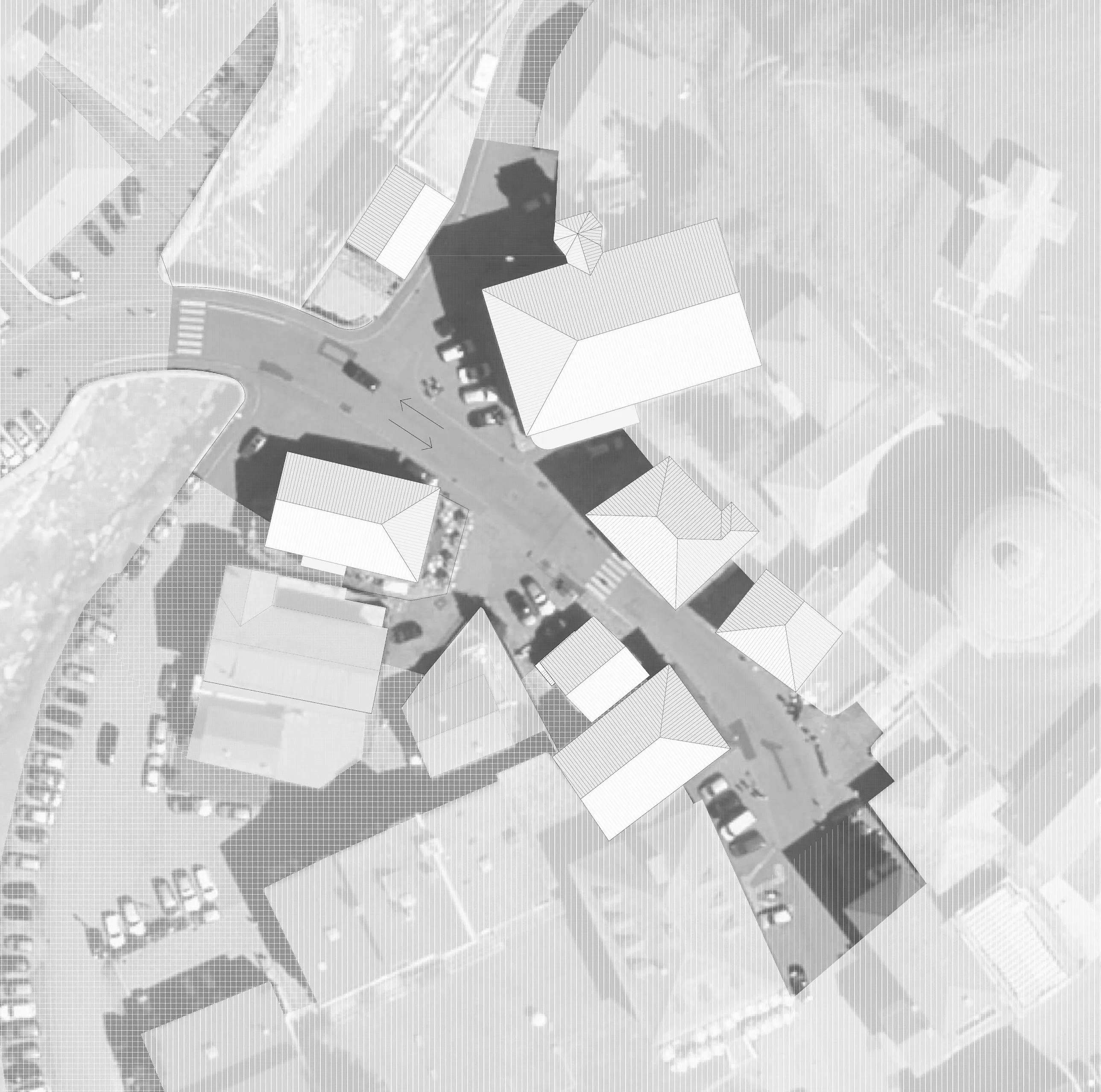 Lageplan des Projekts Ca Vegia in San Bernardino, Atelier Ivan Beer