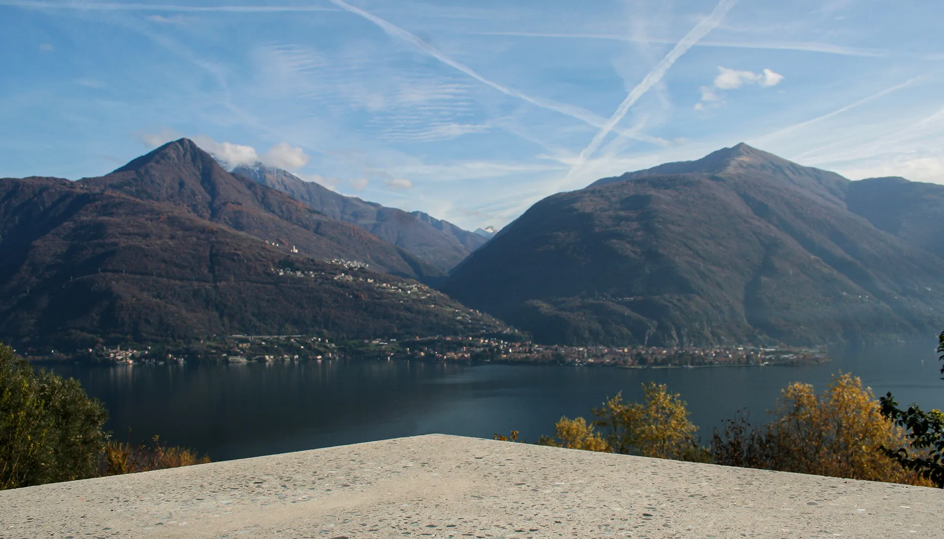 Alpenpanorama vom Projekt Cremia, Comer See